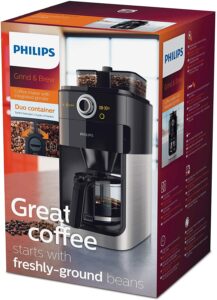 Contenu de la livraison d'une machine à café filtre Philips HD7769-70